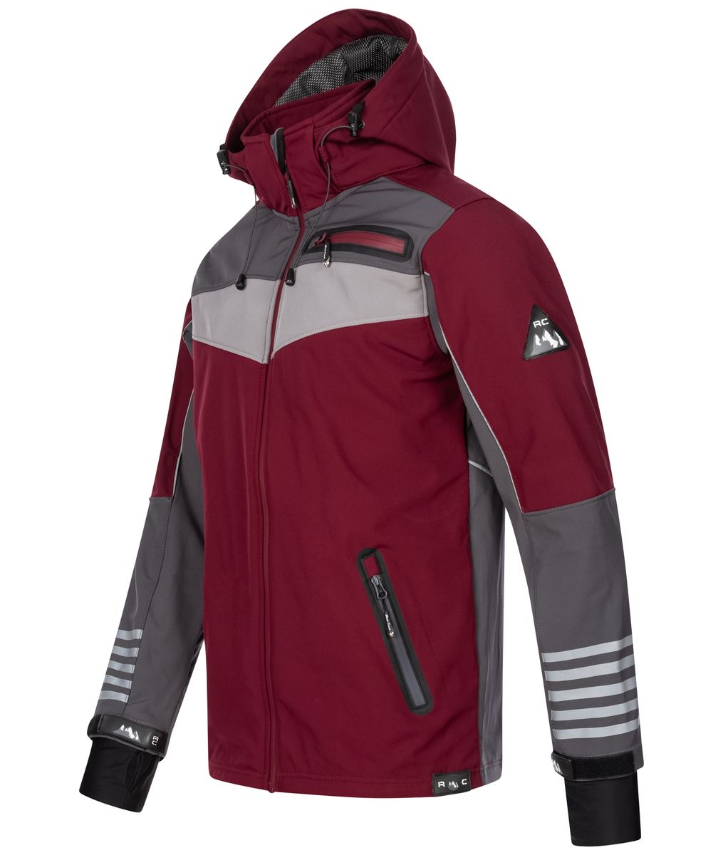Sportliche Softshelljacke mit Kapuze