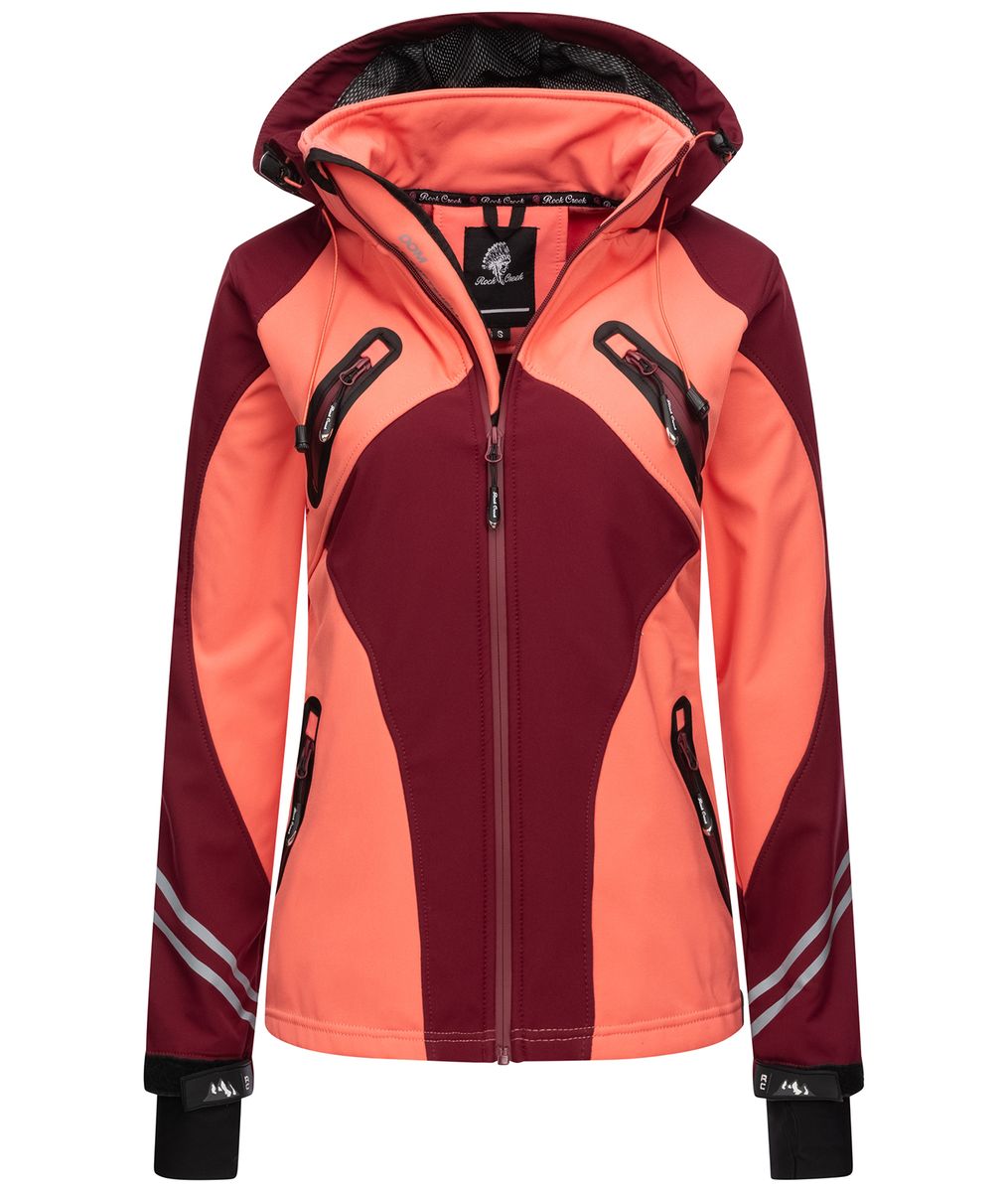 Herren Sportliche Colorblock Softshelljacke