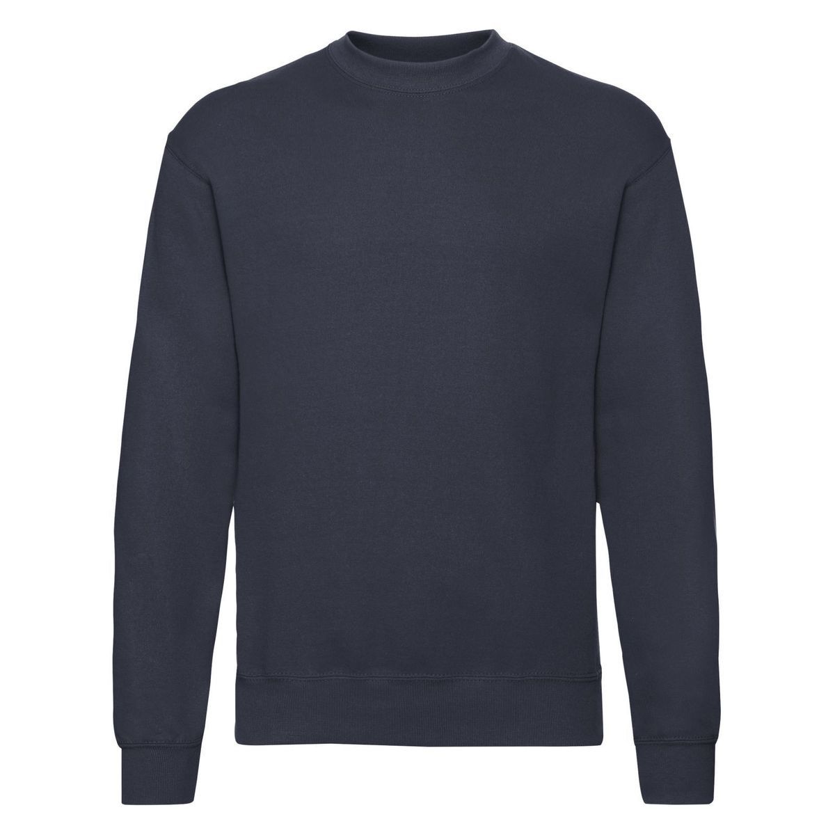 Klassisches marineblaues Rundhals-Sweatshirt