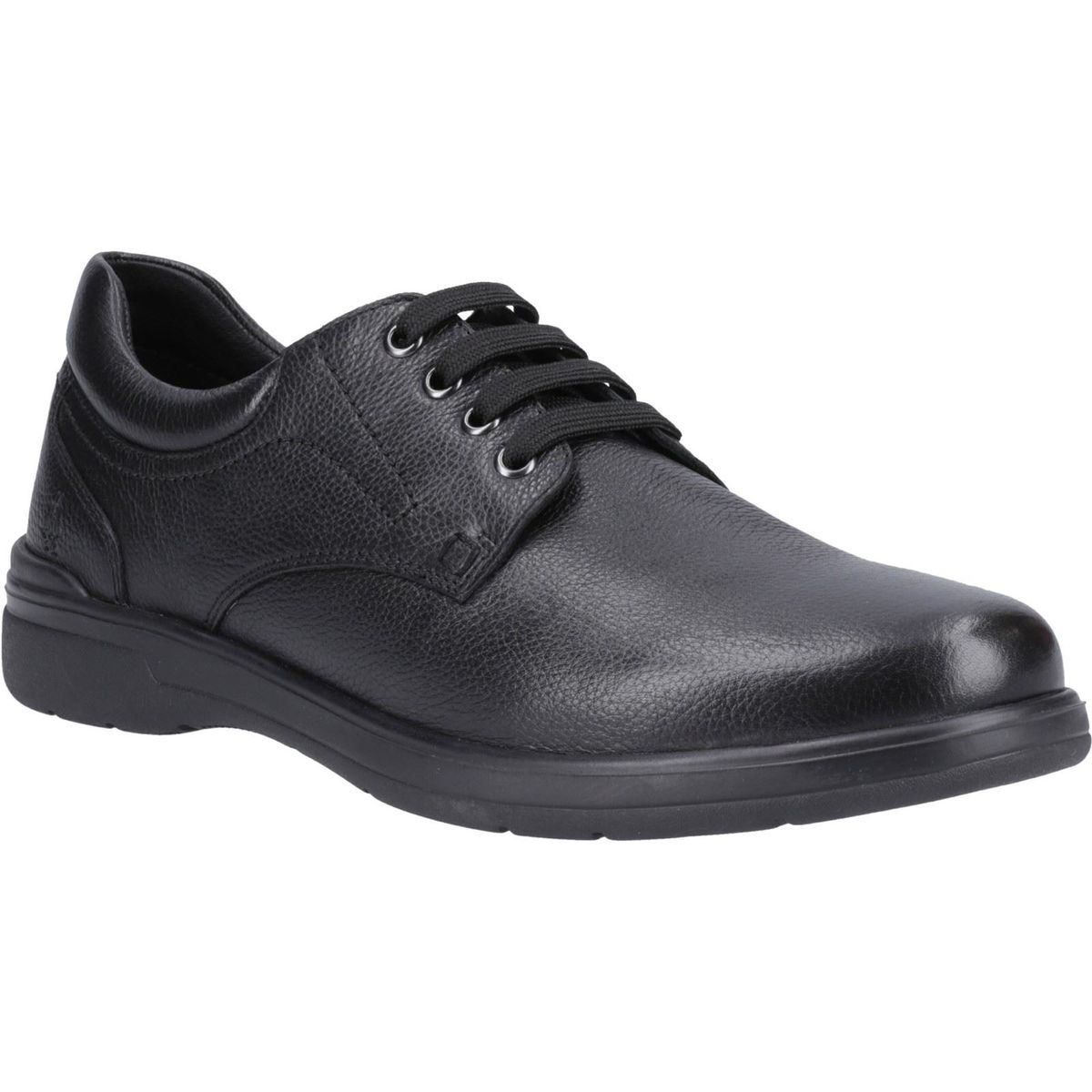 Hush Puppies Marco Leder Herren Schwarz Schnürschuhe