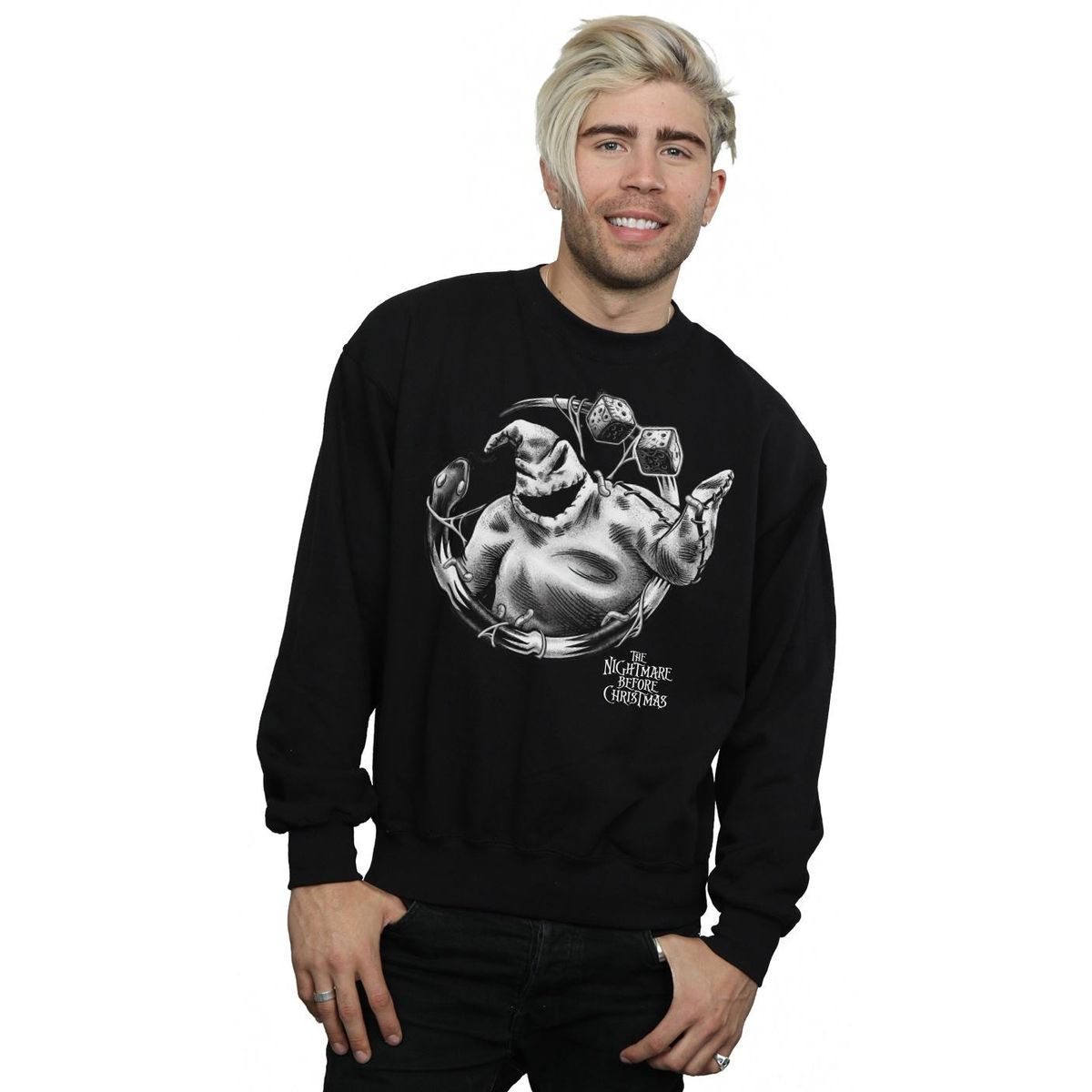 Oogie Boogie Monochromes Grafik-Sweatshirt