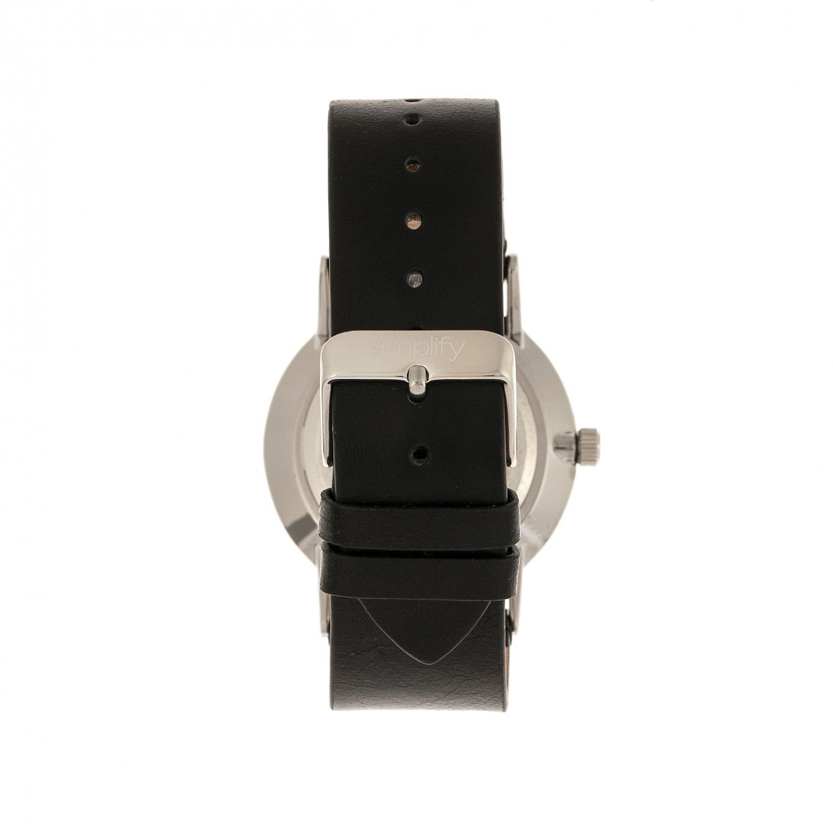 Klassische Lederuhr mit römischen Ziffern