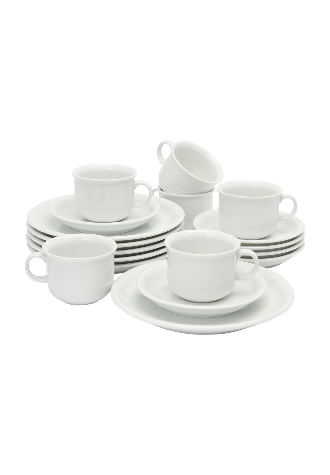 Thomas Porzellan-Kaffee-Set "Trend Weiß", 18-teilig, weiß