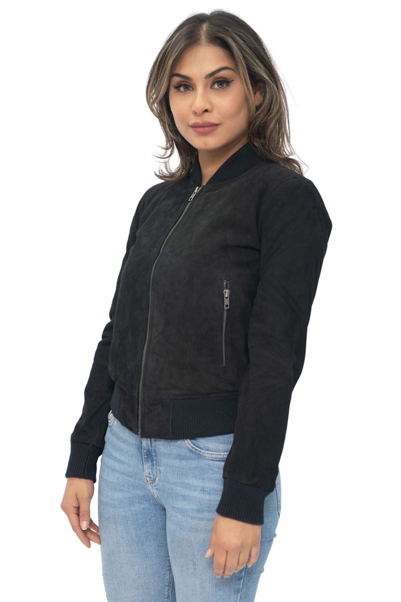MA-1 Bomberjacke aus Ziegenveloursleder