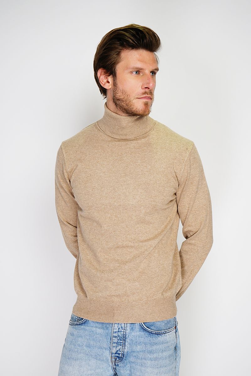 Klassischer Rollkragen Strickpullover