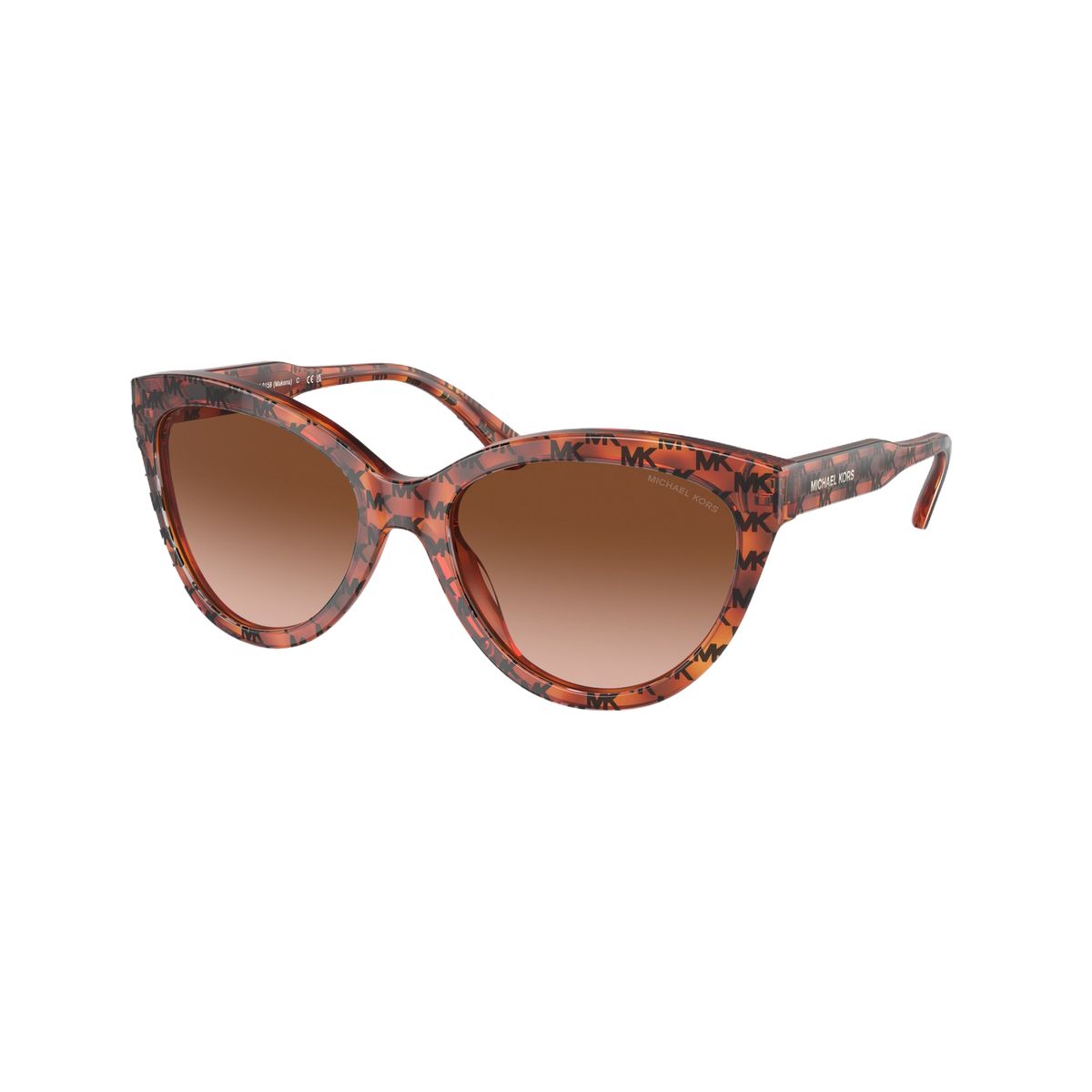 Gemusterte Cat-Eye Sonnenbrille