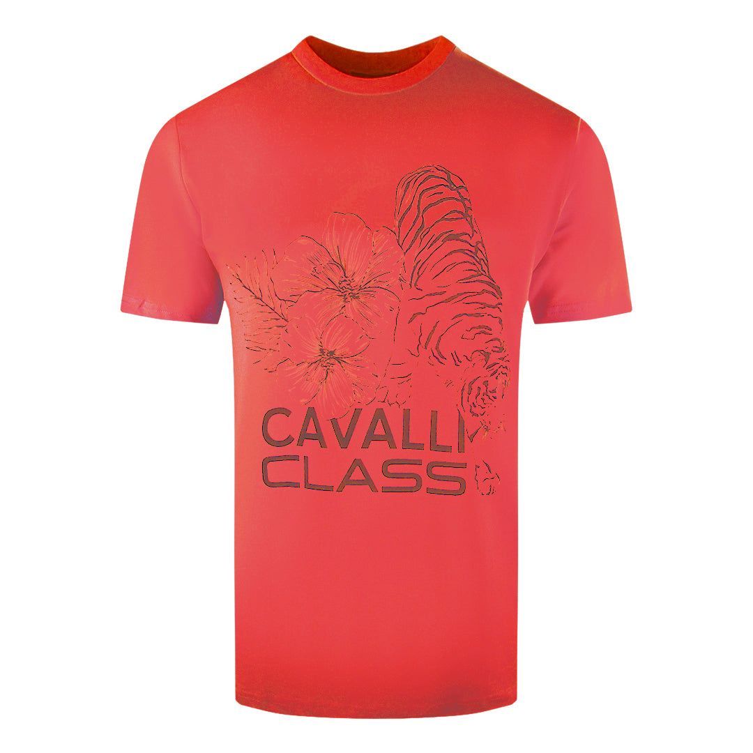 Floral Tiger Grafik T-Shirt