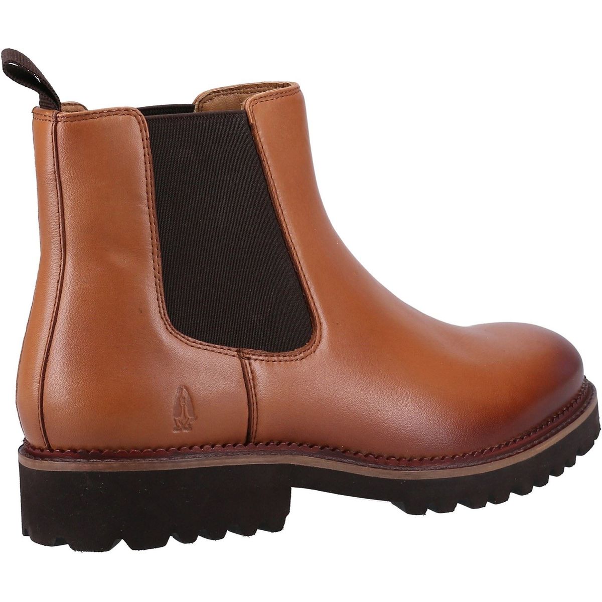 Klassische Leder Chelsea-Boots mit Profilsohle