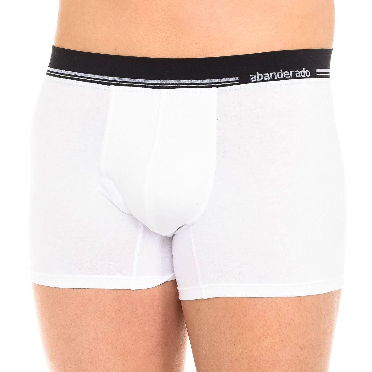 Herren Weiße Baumwollmischung Boxershorts