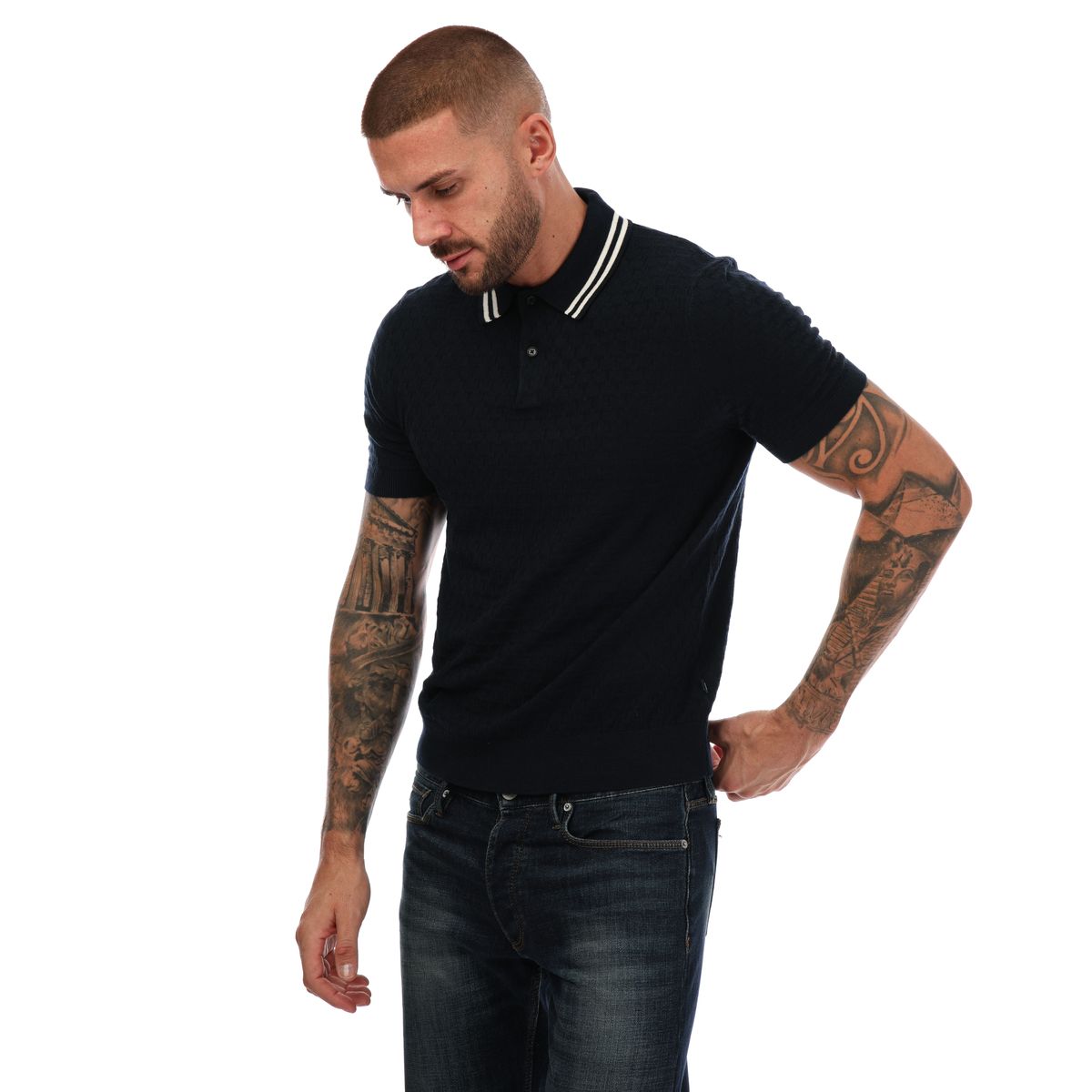 Polo Mahana Regular point T Ted Baker Für Herren in Marineblau