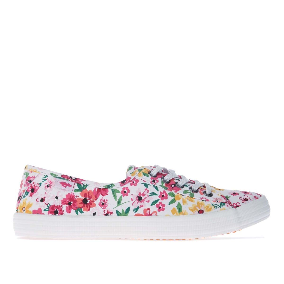 Geblümter Canvas Damen Slip-On Sneaker