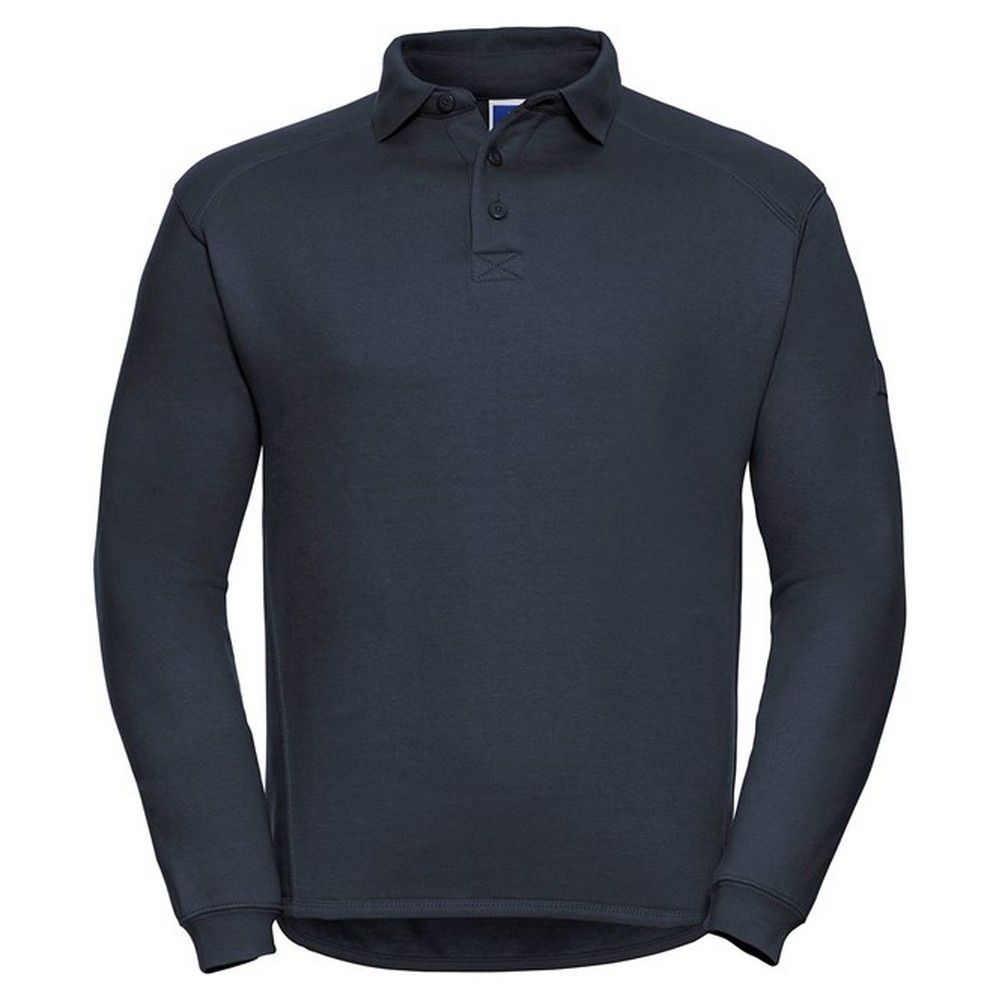 Herren Langarm Polo Sweatshirt