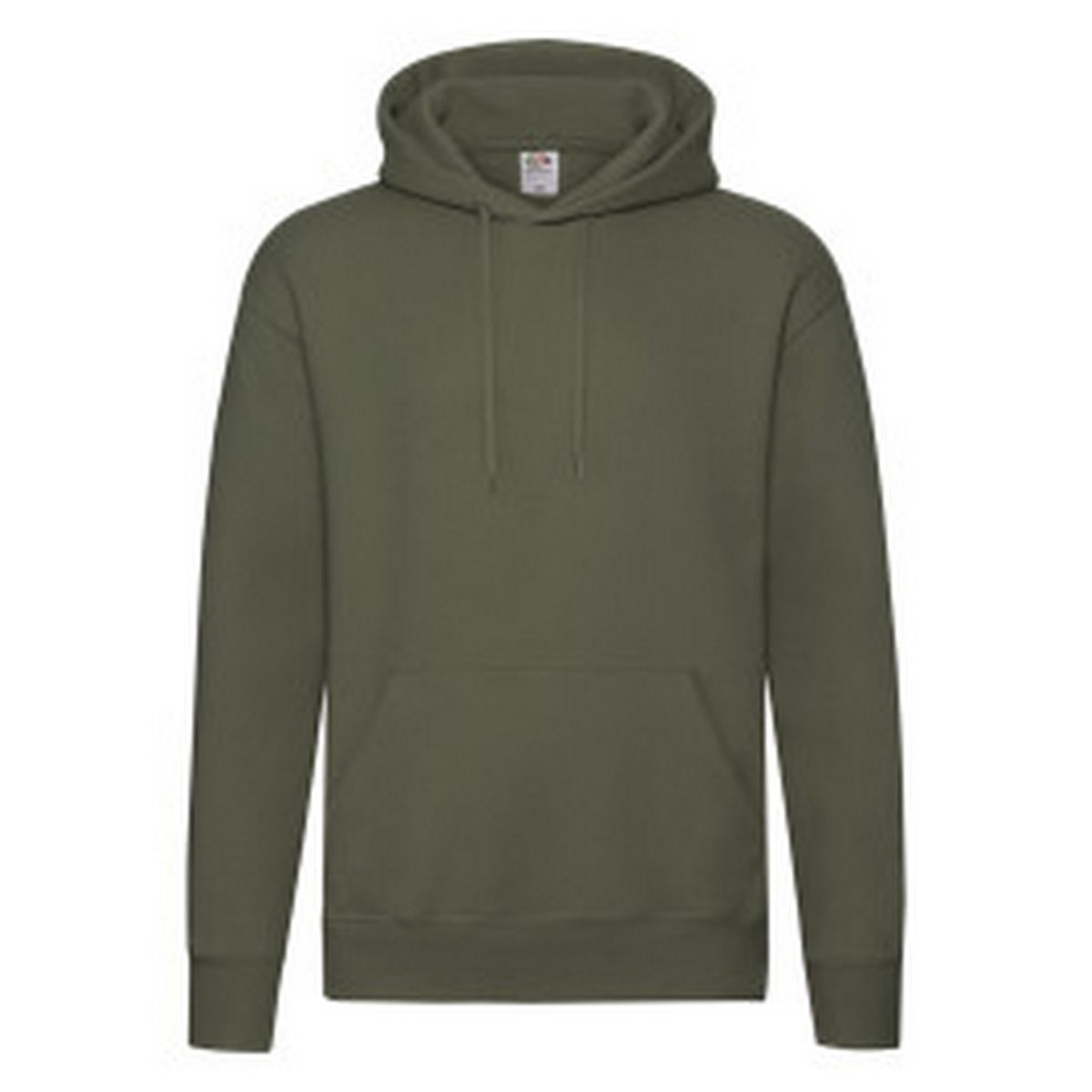 Klassischer olivgrüner Kapuzenpullover