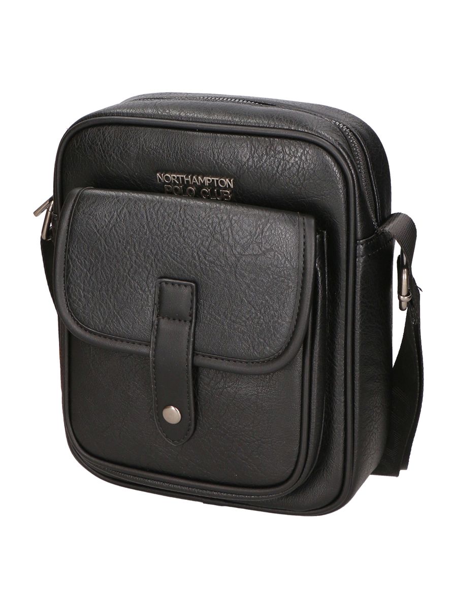 Kompakte Messenger-Tasche aus Kunstleder