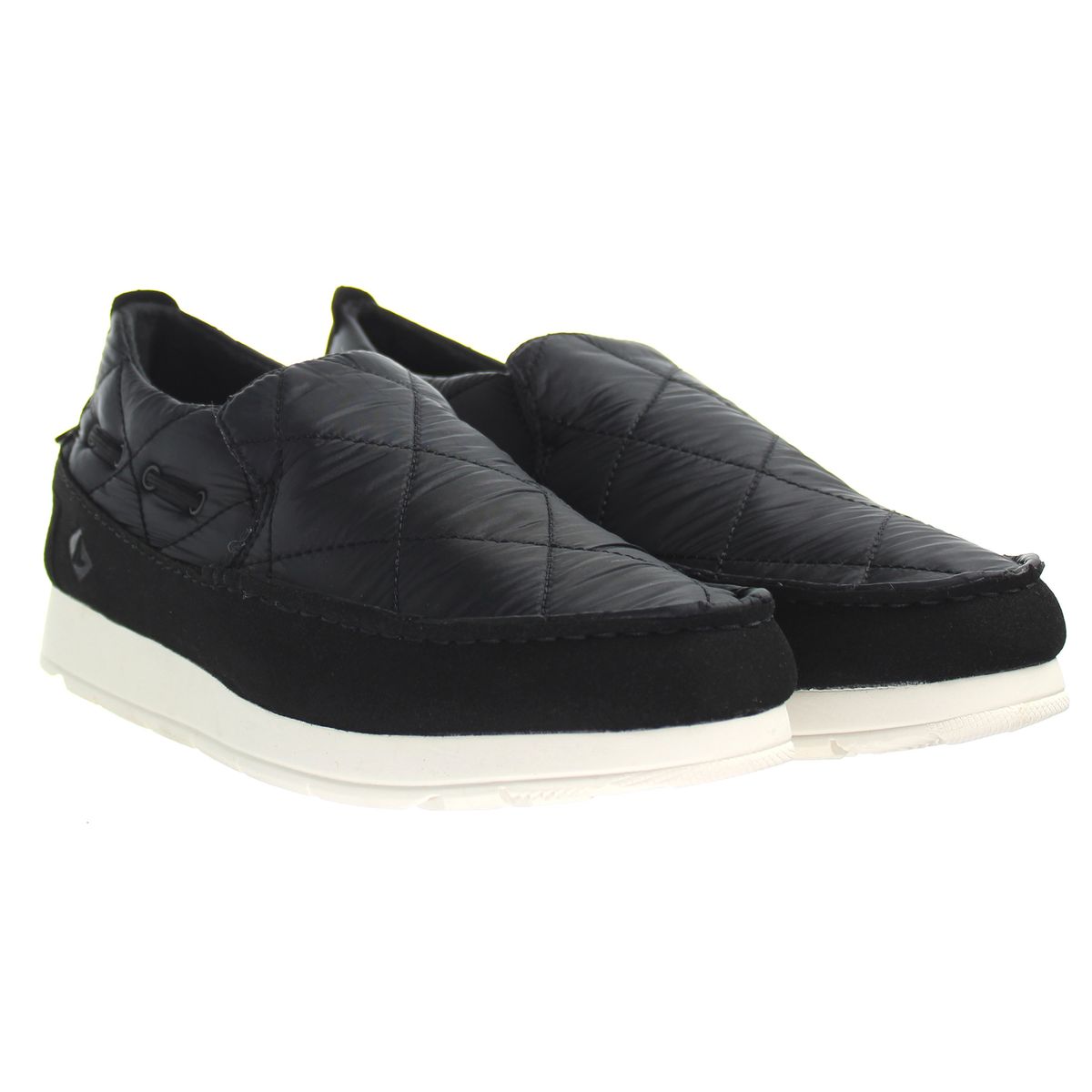 Gesteppte Nylon Slip-On Mokassins