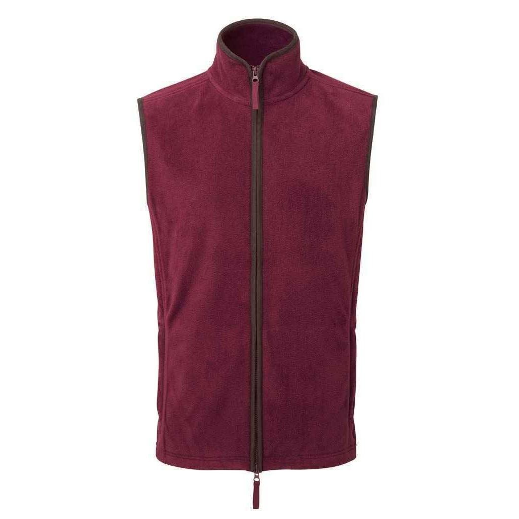 Herren Fleece Weste mit Reißverschluss