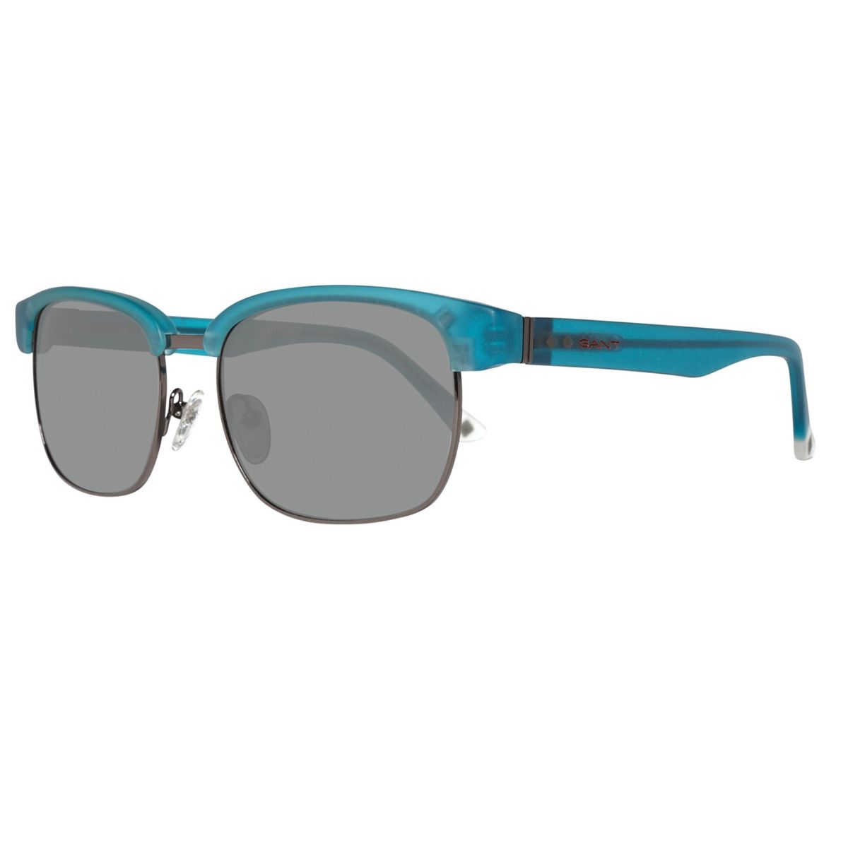 Blaue quadratische Browline-Sonnenbrille