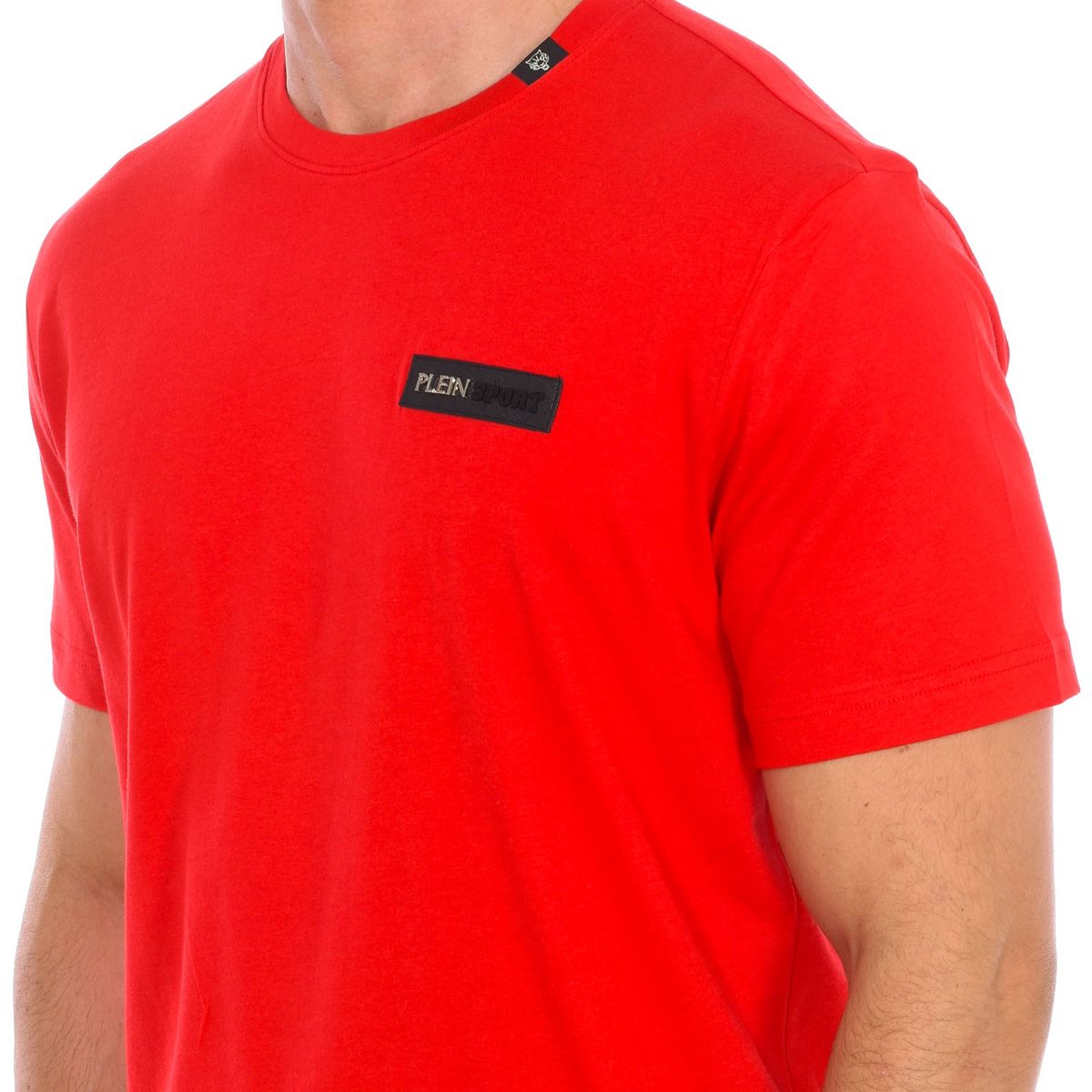 Sportliches Baumwoll-T-Shirt mit Rundhalsausschnitt