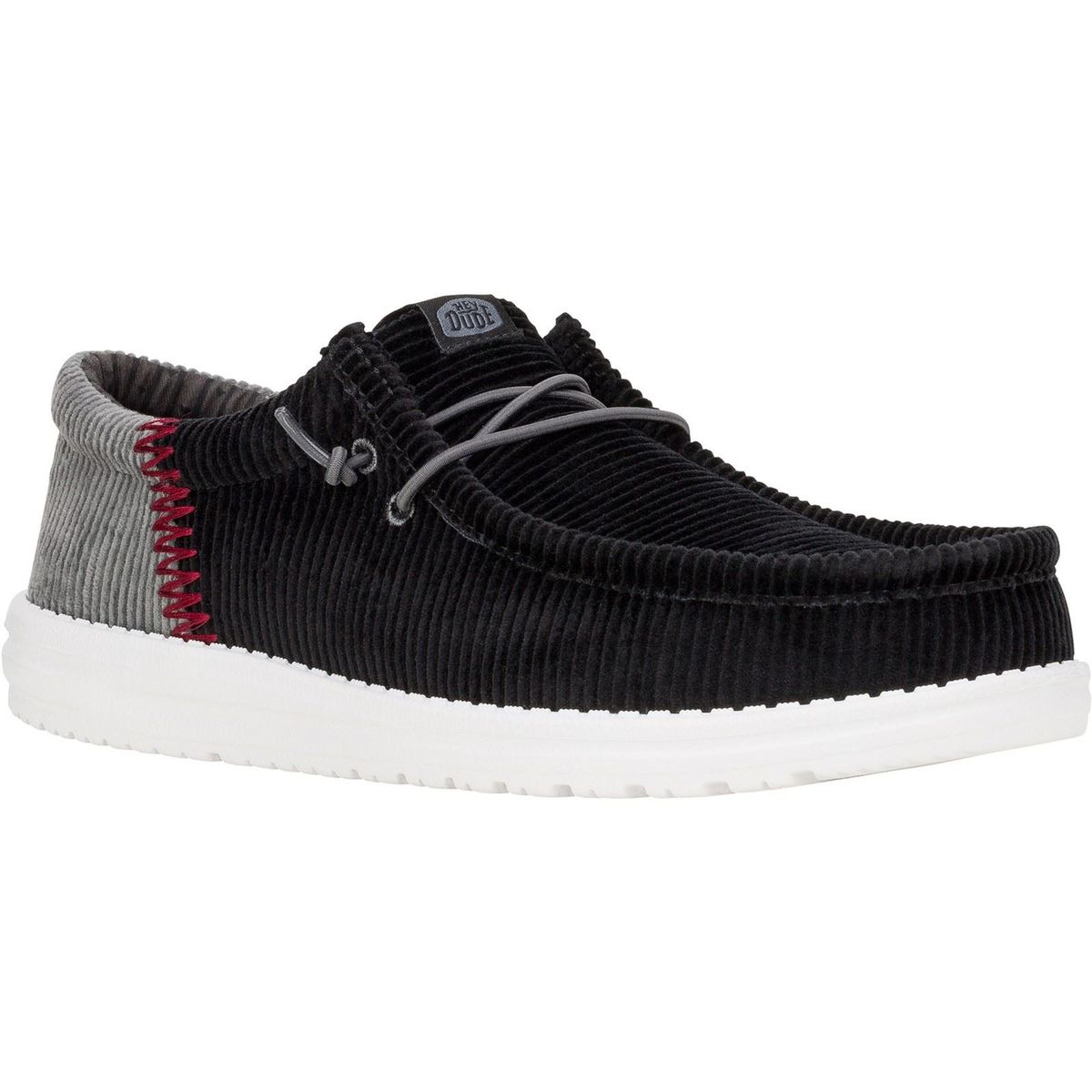HEYDUDE Wally Funk Corduroy Textil Herren Schwarz Bootsschuhe