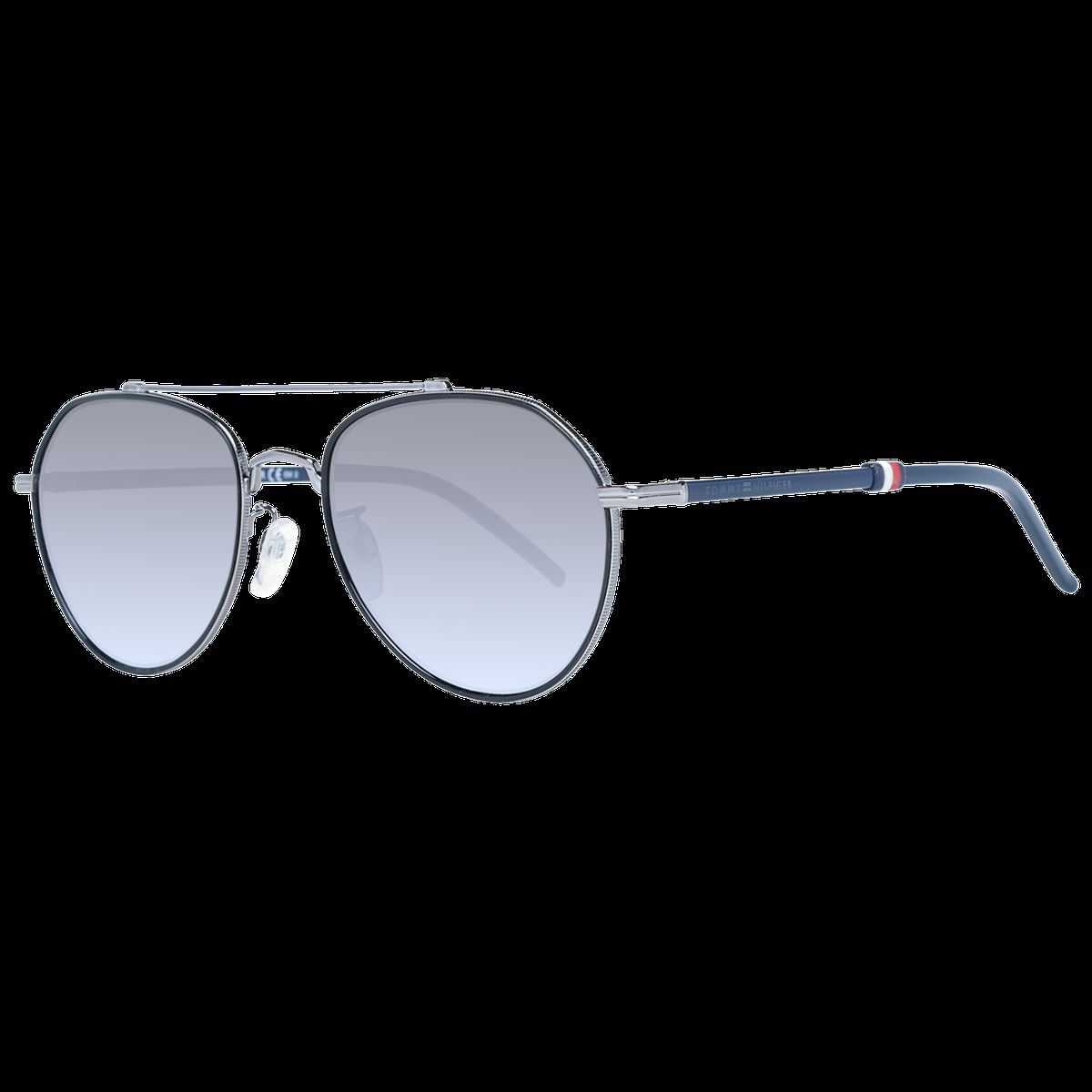 Pilotenbrille mit silberfarbenem Rahmen