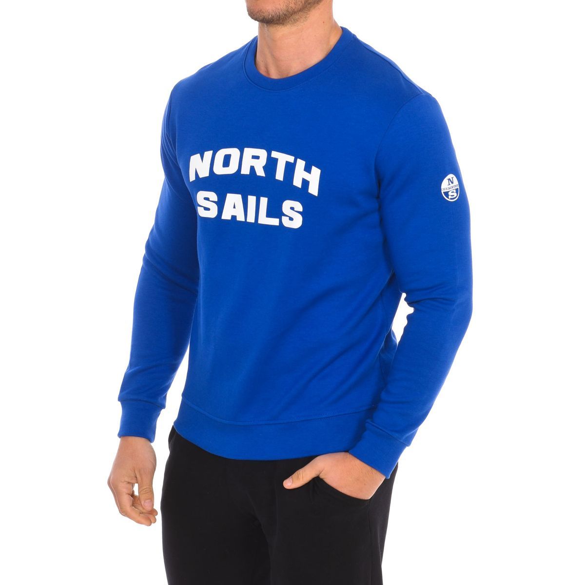 Langärmeliges Sweatshirt mit Rundhalsausschnitt