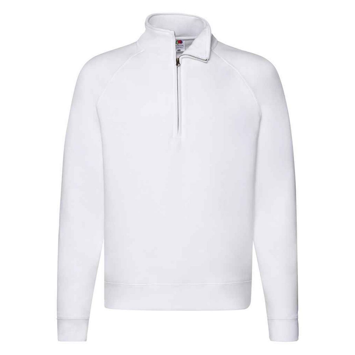 Unisex Raglanärmel Halb-Reißverschluss Sweatshirt