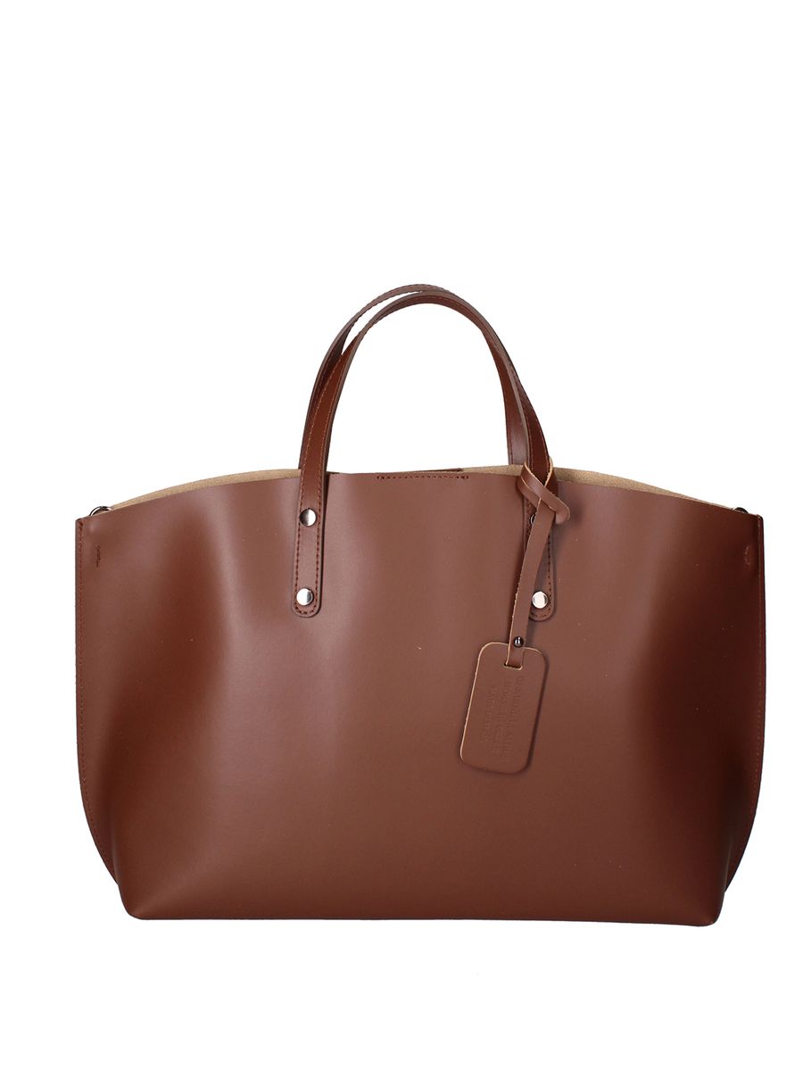 Braune Schultertasche aus Leder
