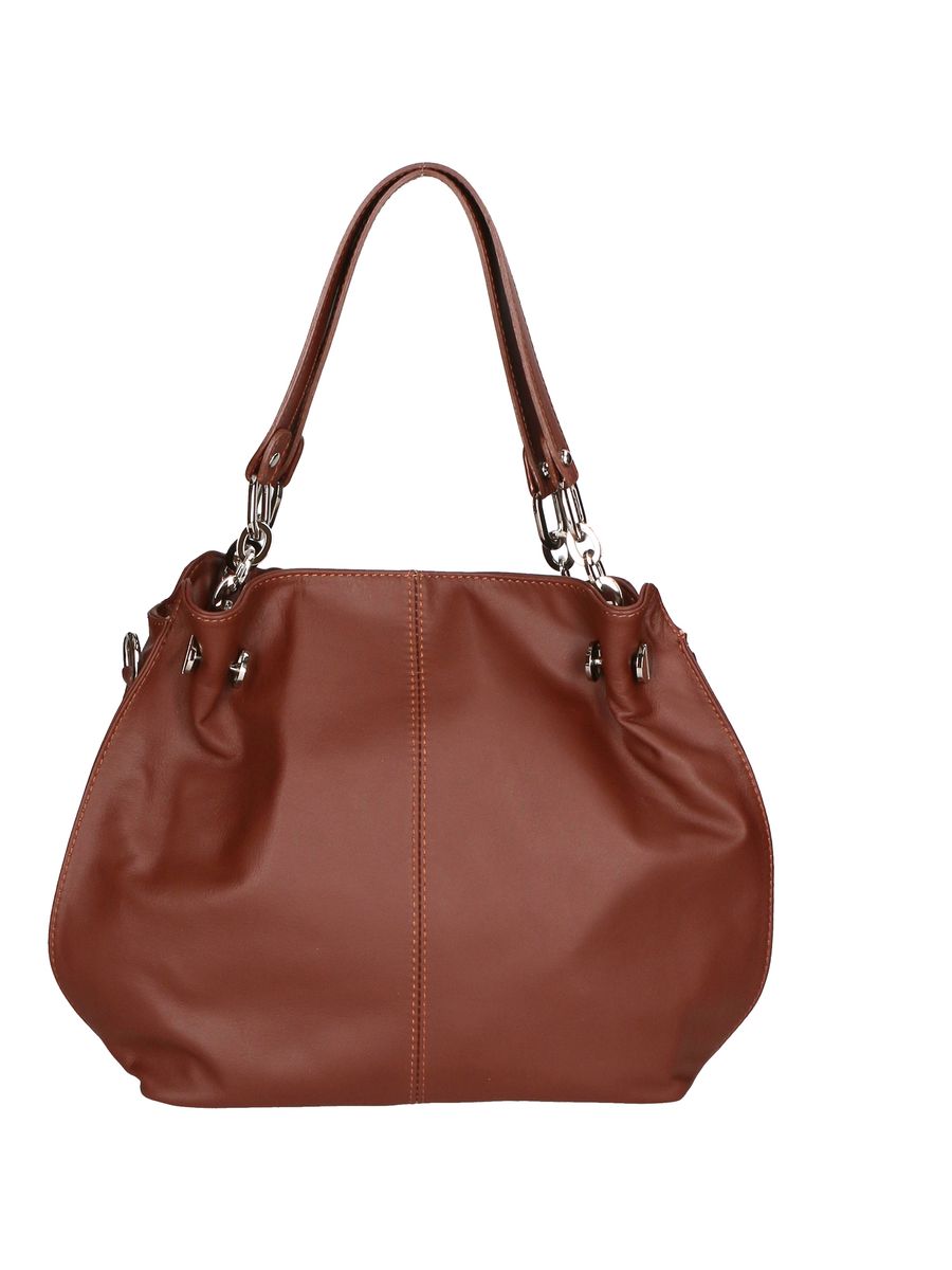 Braune Schultertasche aus Leder