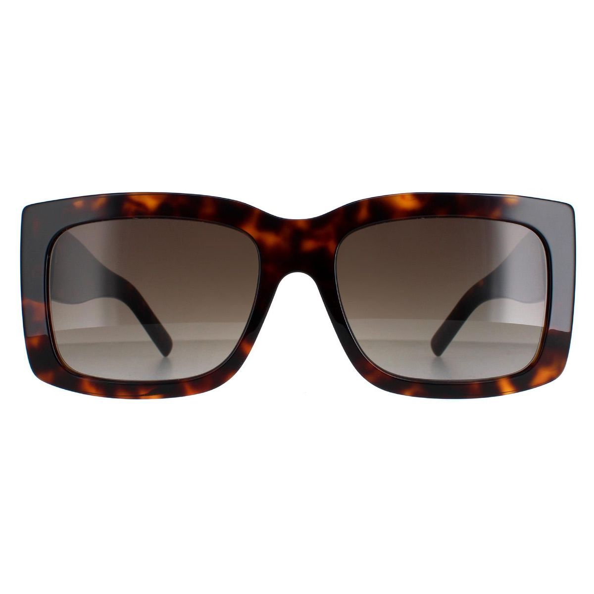Klobige rechteckige Sonnenbrille Schildpattrahmen