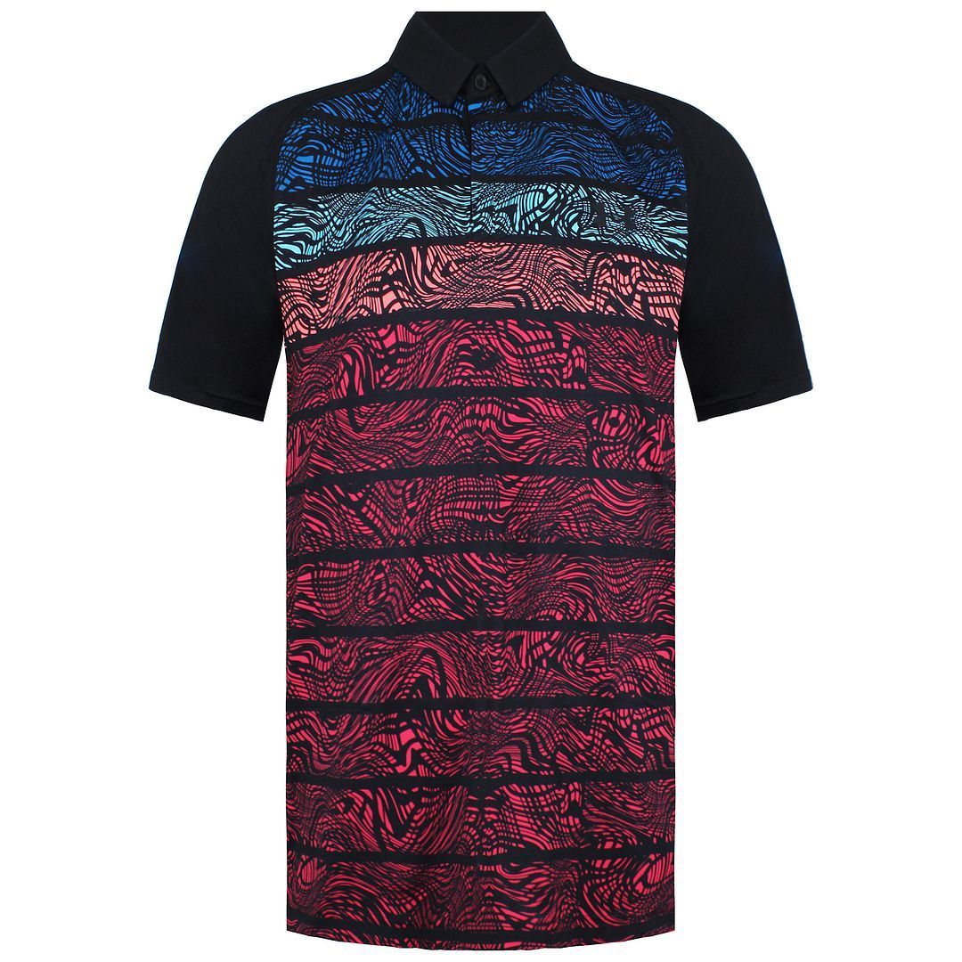 Herren Gestreiftes Performance Polohemd