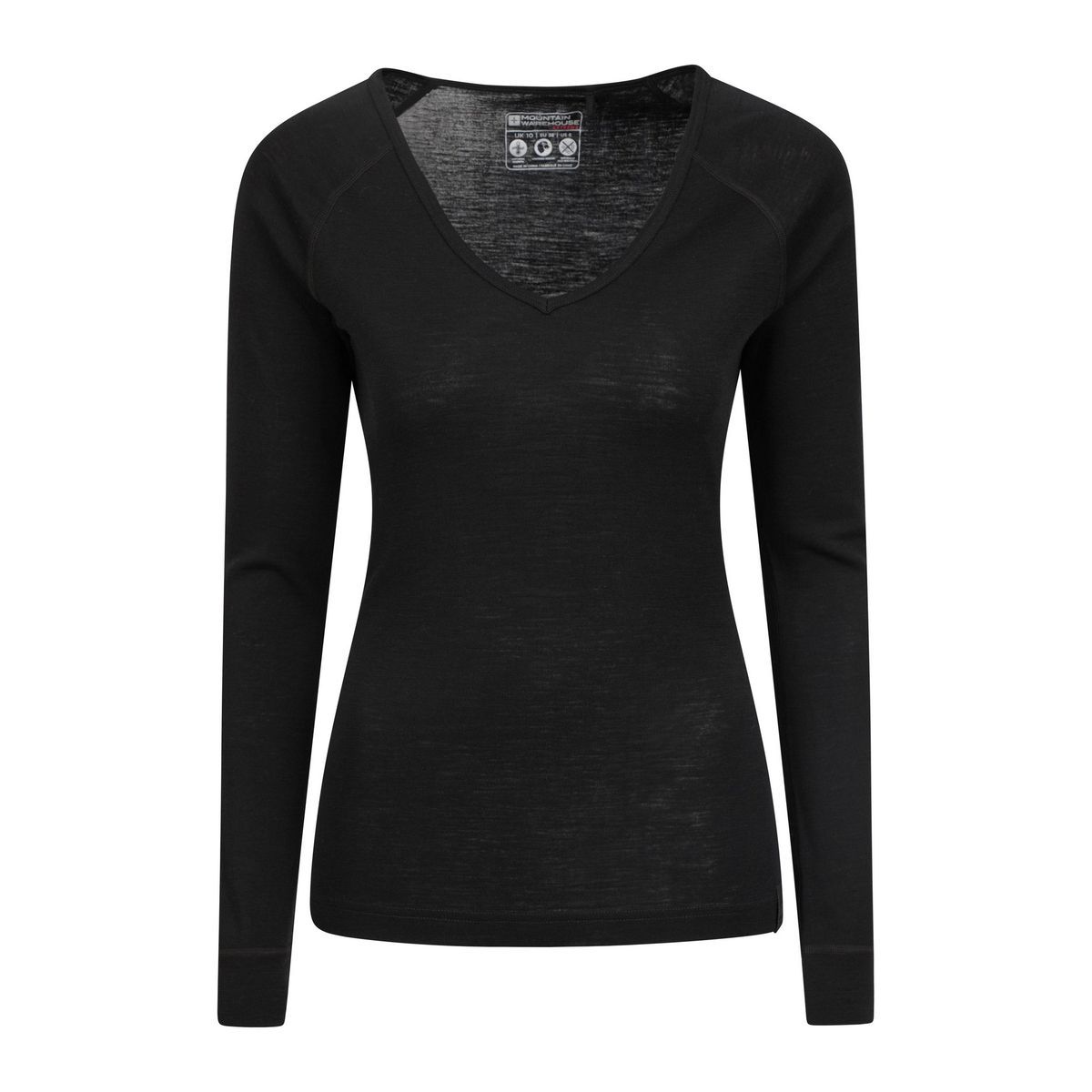 Mountain Warehouse - Oberteil V-Ausschnitt für Damen (Schwarz)