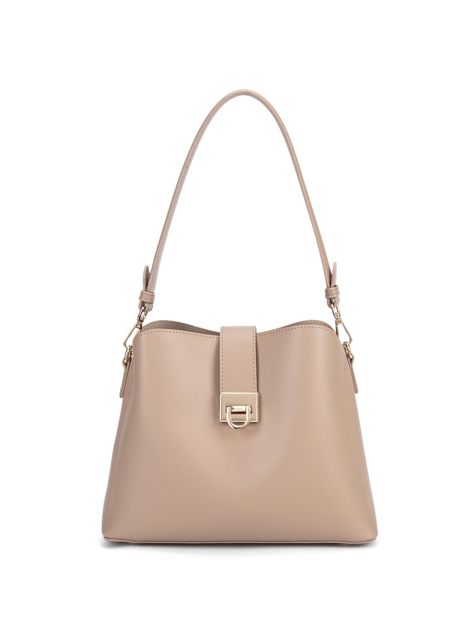 Elegante strukturierte Beuteltasche mit Riemen