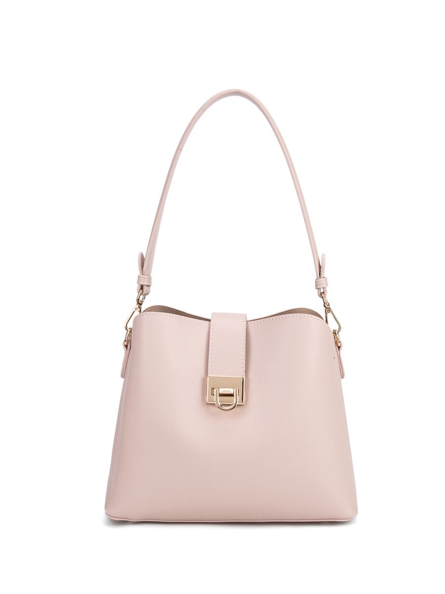 Elegante strukturierte Beuteltasche mit Riemen