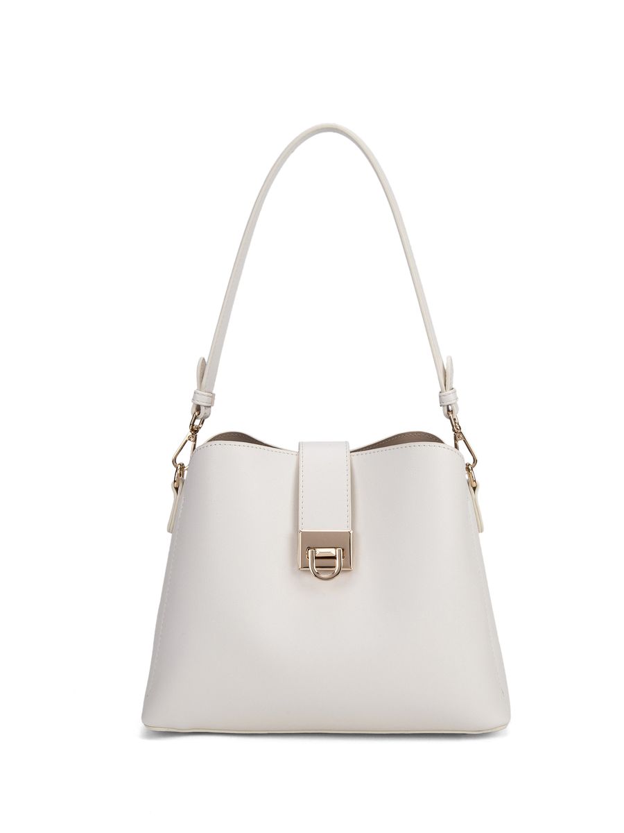 Elegante strukturierte Beuteltasche mit Riemen