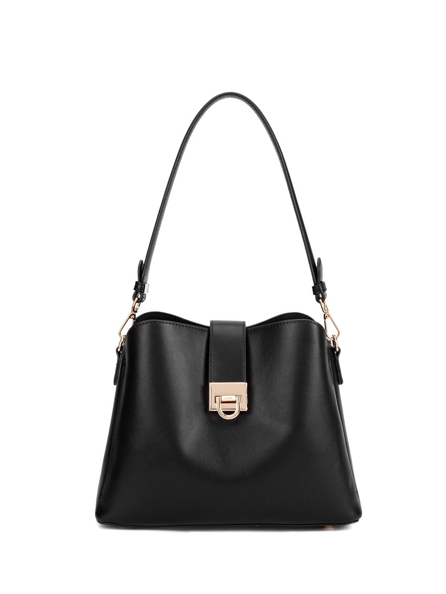 Elegante strukturierte Beuteltasche mit Riemen