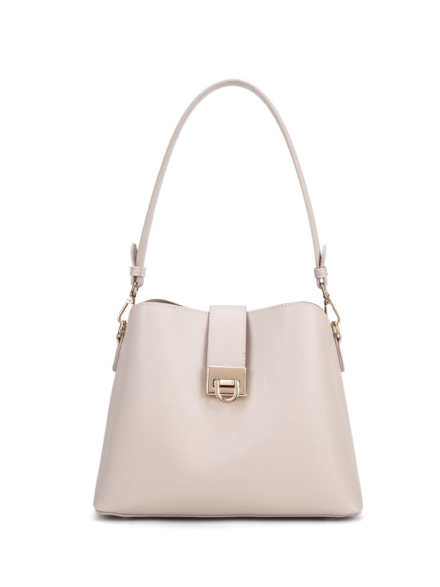 Elegante strukturierte Beuteltasche mit Riemen