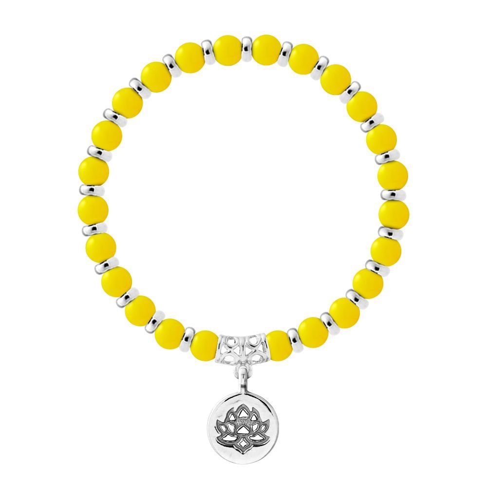 Magic Lotus Gelbes Achat-Armband