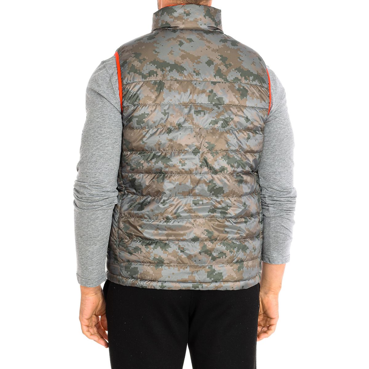 Gesteppte Weste mit Digital-Camouflage
