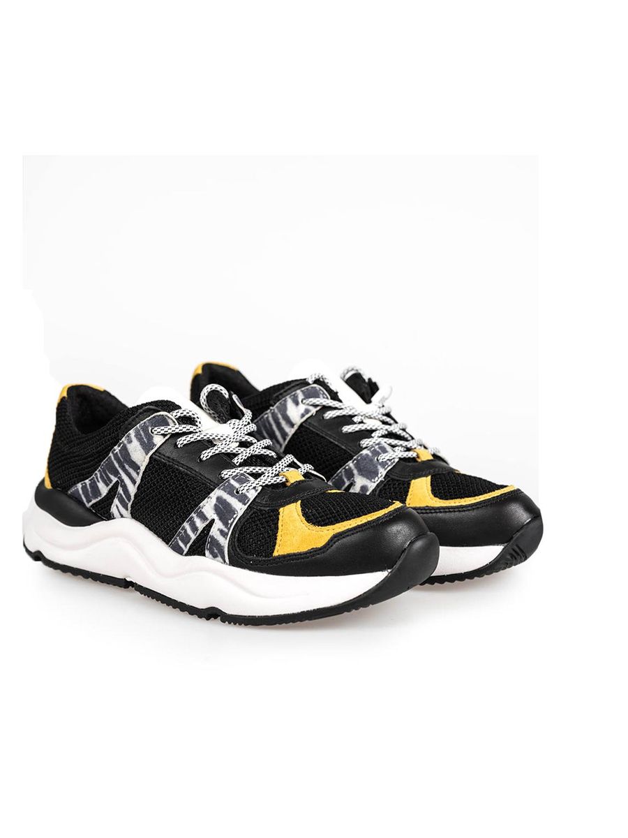 Sportlicher Sneaker mit Animal-Print