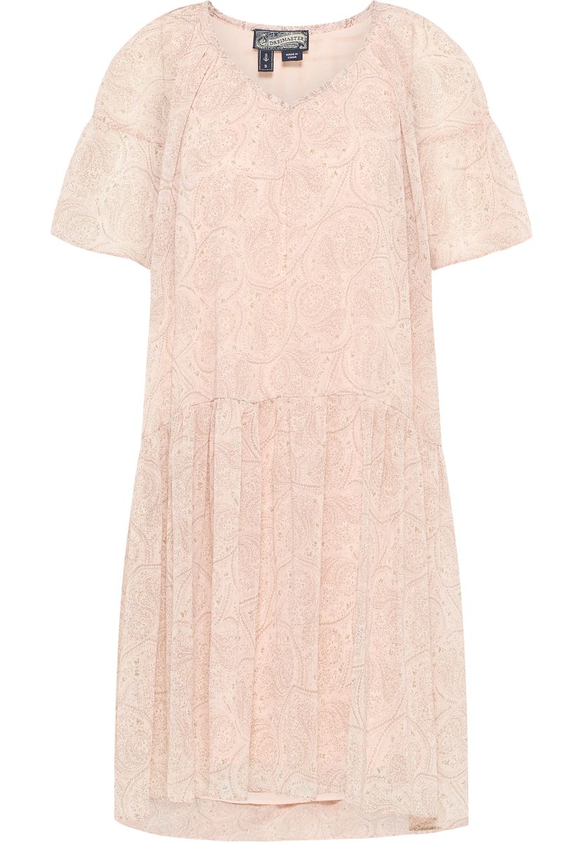Dreimaster Kleid Damen Rosa Mehrfarbig