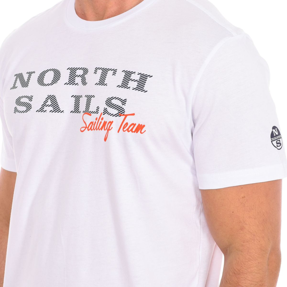 Baumwoll-T-Shirt mit Nautik-Print
