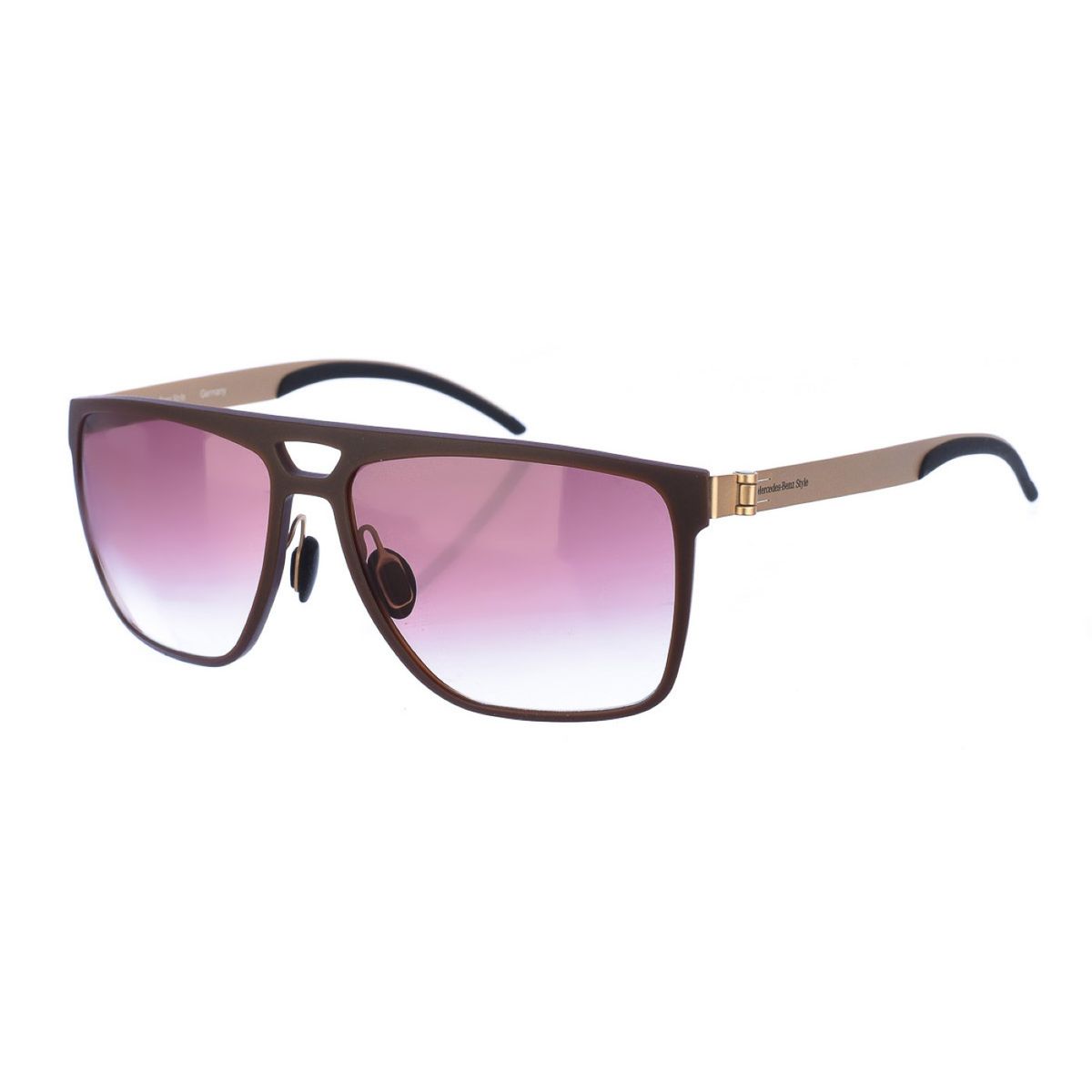 Rechteckige Sonnenbrille mit Acetatrahmen