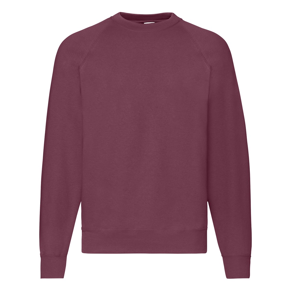 Klassisches burgunderrotes Raglanärmel-Sweatshirt