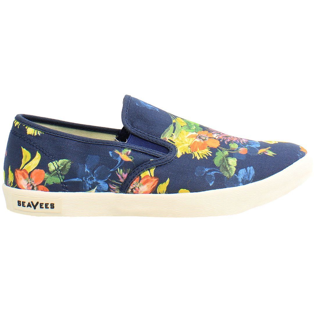 Geblümter Canvas Slip-On Sneaker