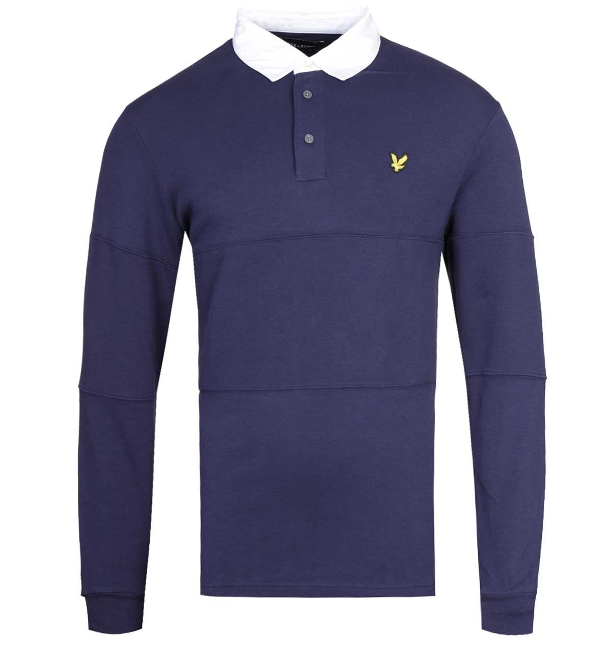 Herren Langarm Rugby Shirt