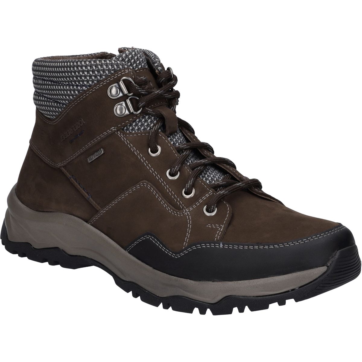 Herren-Stiefelette aus braunem Leder