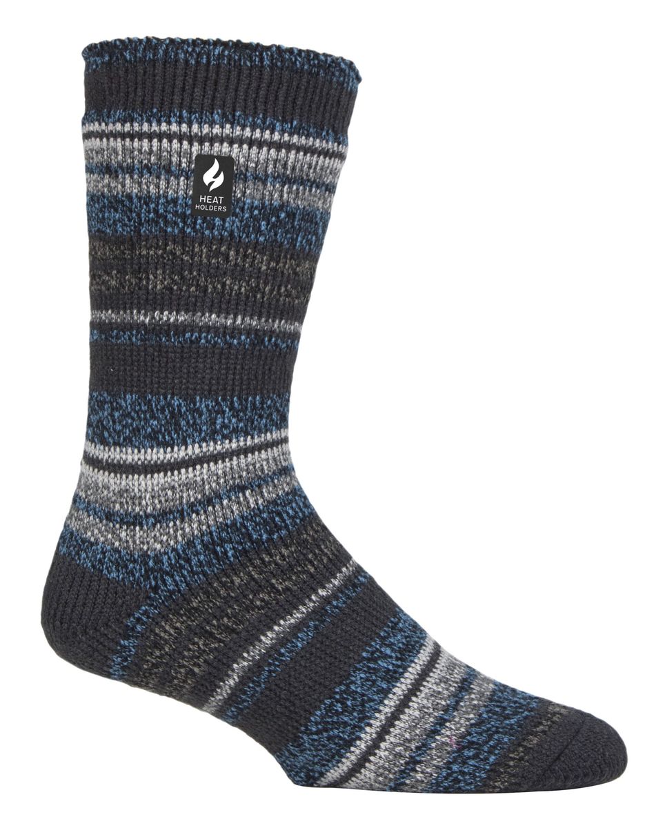 Wärmehalter - Extra dicke Herren-Thermosocken für den Winter | Warme flauschige Fleece-Isoliersocken | Geschenke für Männer - Holzkohle (Bari)