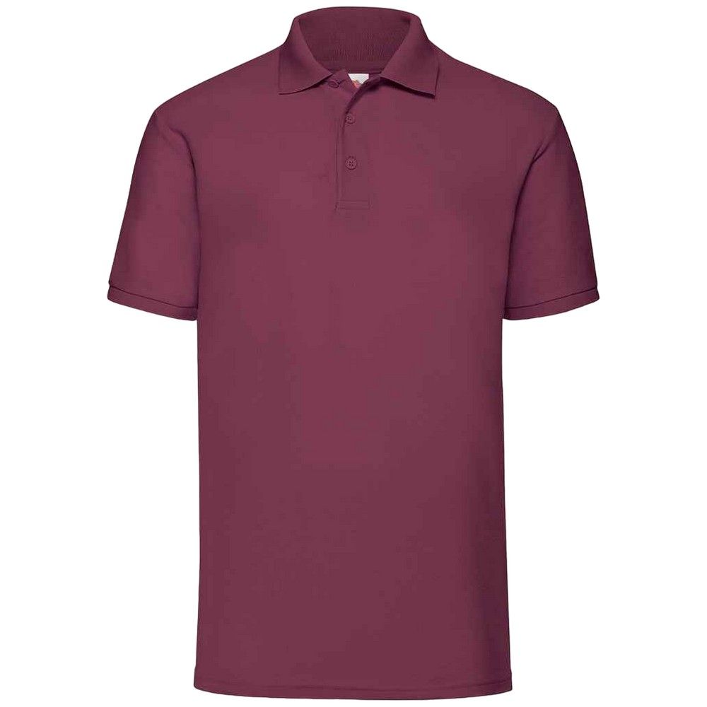 Herren Burgunderrotes Klassisches Poloshirt