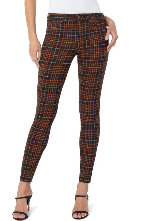 Schmal geschnittene Glencheck-Hose