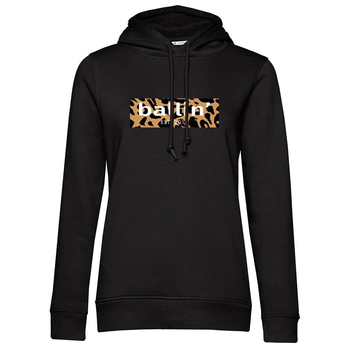 Kapuzenpullover mit Leoparden-Box-Logo